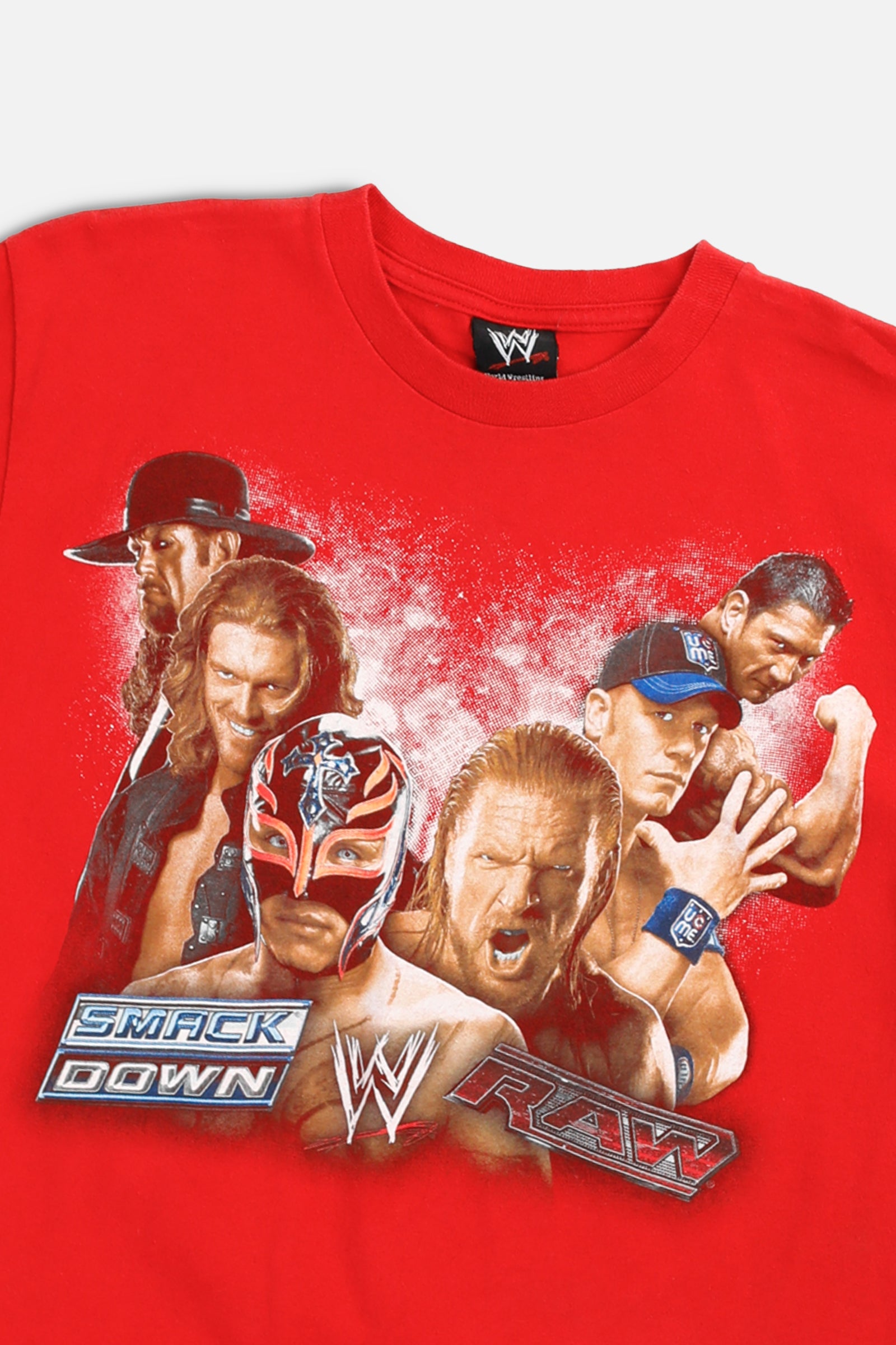 Vintage WWE Raw x Smackdown Tee - Women's XS-TOPS-WWE-Women's XS-Frankie Collective Rare Vintage Streetwear Reworks