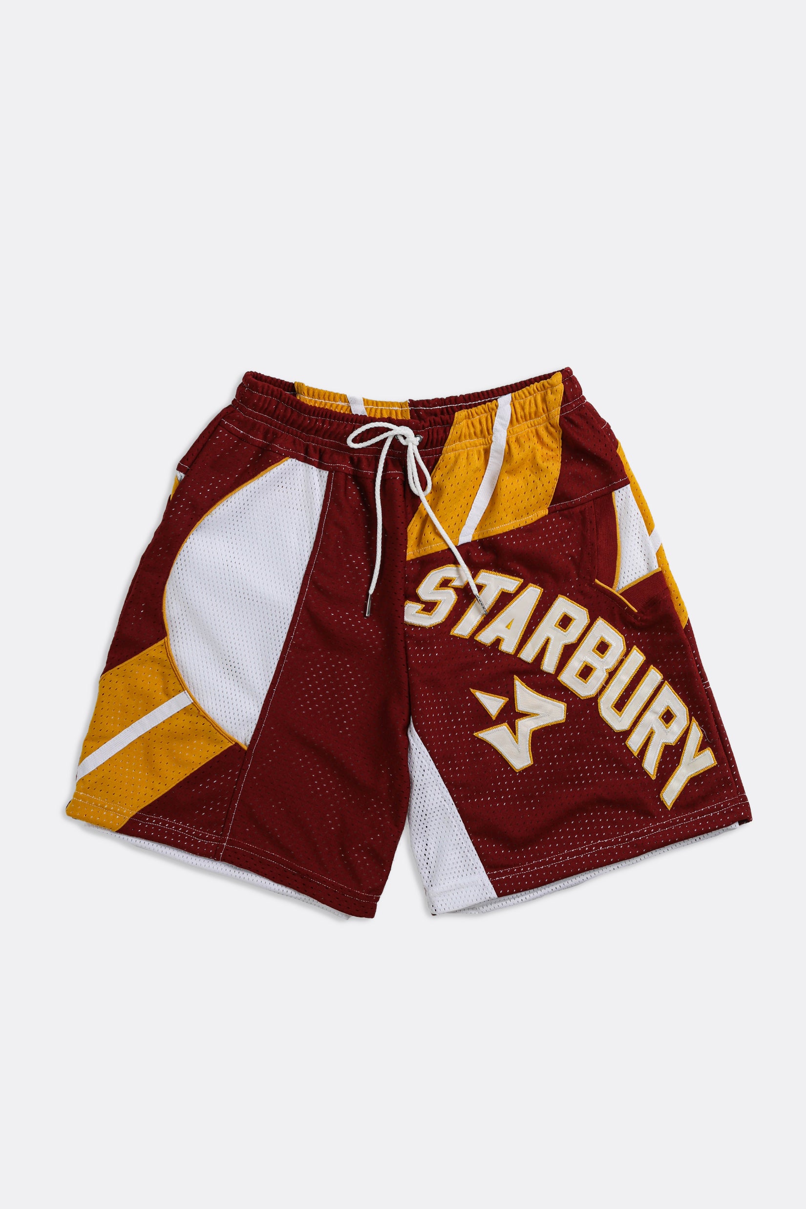 Unisex Rework Starbury Jersey Shorts - Women-S, Men-XS-BOTTOMS-NBA-Frankie Collective Rare Vintage Streetwear Reworks